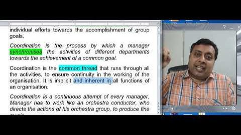 Business Studies Class 12.1.18 Meaning of Coordination | CS Neeraj Gupta | NGPA Rohini Delhi