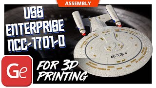 USS Enterprise NCC-1701-D 3D Printing Model | Assembly by Gambody