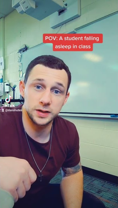 This is how I deal with students who fall asleep in class...