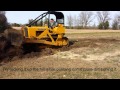 Stump Removal with a John Deere 450C Dozer