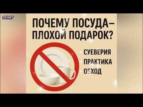 Почему нельзя дарить посуду? Ошибки при выборе подарков!
