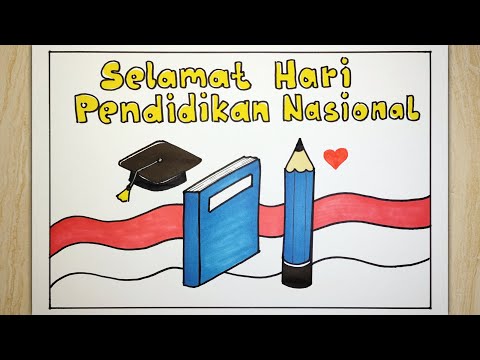 Cara membuat poster hari pendidikan nasional 2024