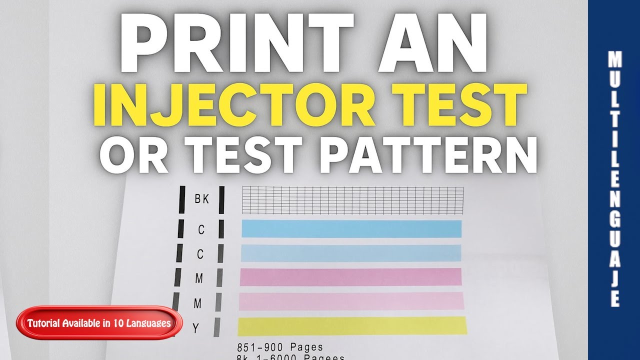Test Pattern For Inkjet Printer Print an injector test or test pattern | Printers #printer #test #viral ...