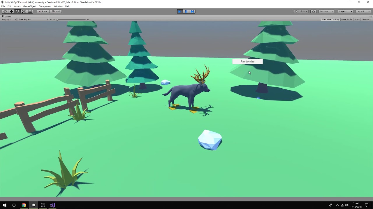 Creating creatures from random body parts in Unity - YouTube