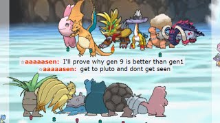 THIS WHY YOU SHOULD NOT UNDERESTIMATE GEN1 TEAM ON POKEMON SHOWODWN !!!