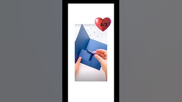 Tự làm thiệp 3D từ giấy A4 và giấy màu đơn giản tại nhà/giấy thủ công #shorts