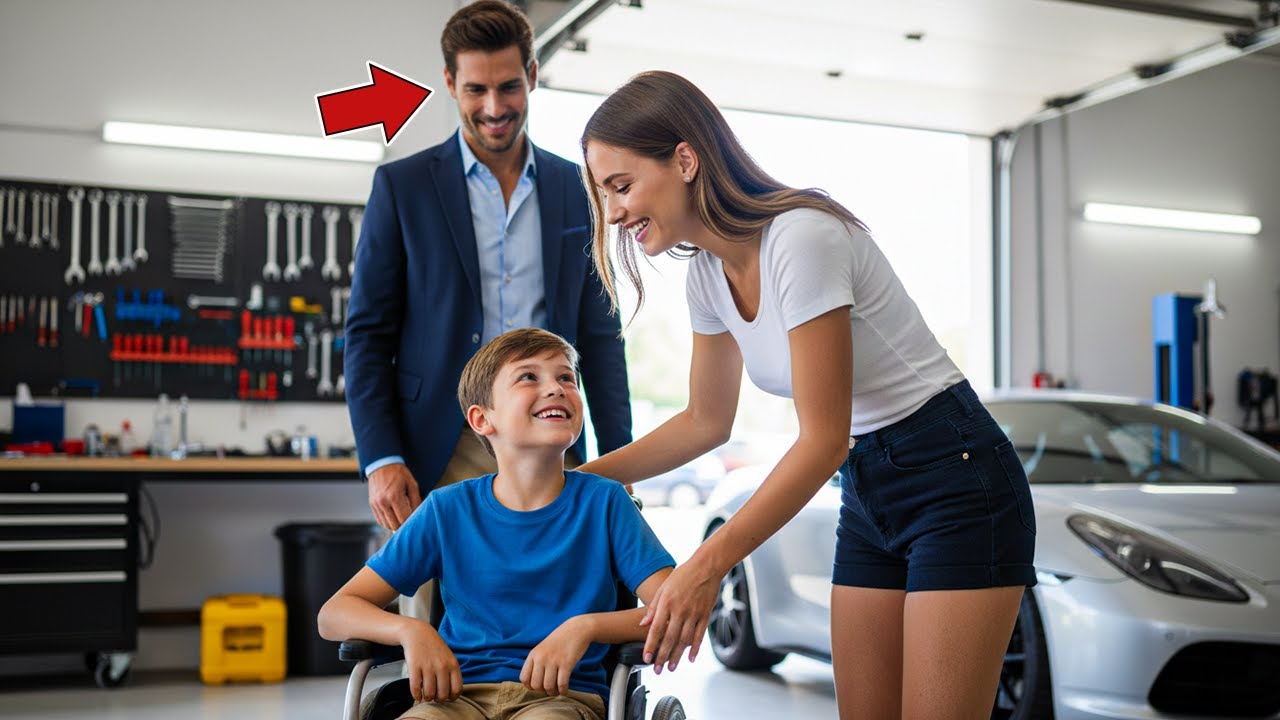 8UNE MÉCANICIENNE RÉPARE GRATUITEMENT LE FAUTEUIL D'UN ENFANT    LA RÉACTION DU PÈRE MILLIONNAIRE