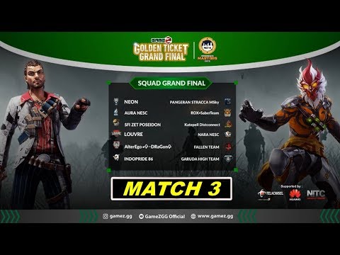 FREE FIRE GAMEZ GOLDEN TICKET SQUAD | GRAND FINAL MATCH 3 - YouTube BeBeTo Gaming
