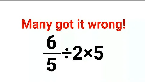 6/5÷2×5 Many got it wrong!  Ukraine Math Test #math #percentages #ukraine