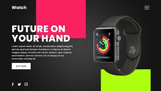 Animated Website Design using Html CSS & Javascript | Responsive Ecommerce Website Landing Page