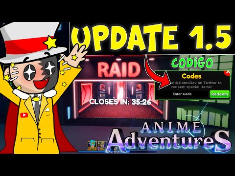 Roblox Codes Anime Adventures Update 1.5
