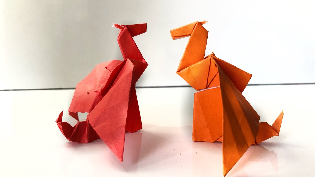 Easy origami dragon for beginners step by step YouTube
