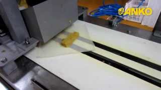 Spring Roll Production Line - the process of extruding vegetable stuffing