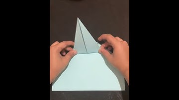 Easy origami paper rocket