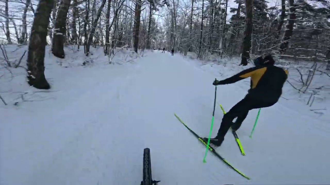 Мещерский парк на велосипеде 1ого января