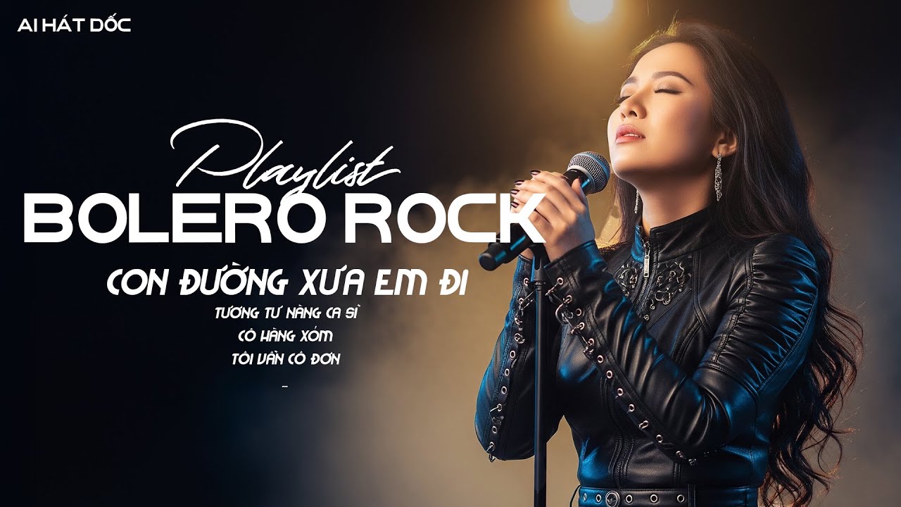 Metal Rock ♫ Con Đường Xưa Em Đi, Tương Tư Nàng Ca Sĩ, Cô Hàng Xóm - Bolero Rock TikTok | AI Hát Dốc