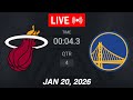 NBA LIVE! Golden State Warriors vs Miami Heat | January 20, 2026 | 2026 NBA Season Live 2K