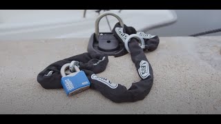 ABUS Marine | 9KS Chain, GRANIT™ 37ST/55 &158/50HB80 padlocks & WBA100 anchor