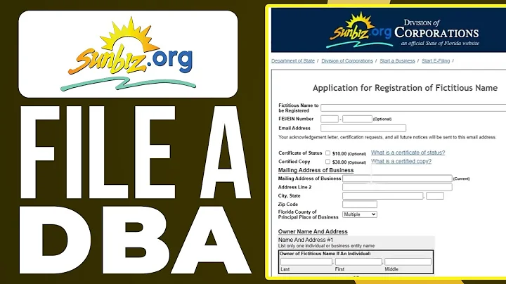 How To File A DBA On Sunbiz Florida: Step-By-Step Guide