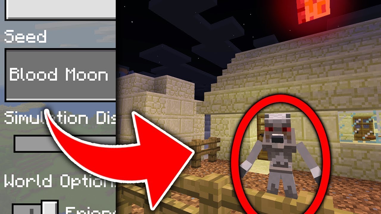 Do NOT Play the BLOOD MOON SEED in Minecraft Pocket Edition (Blood Moon