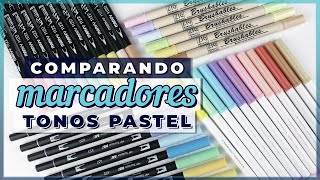 ✧ Marcadores tonos pastel ✏ Swatches + Comparación ✧