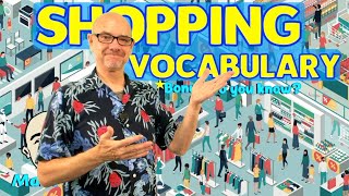 Shopping Vocabulary + do you know? | Learn English - Mark Kulek ESL