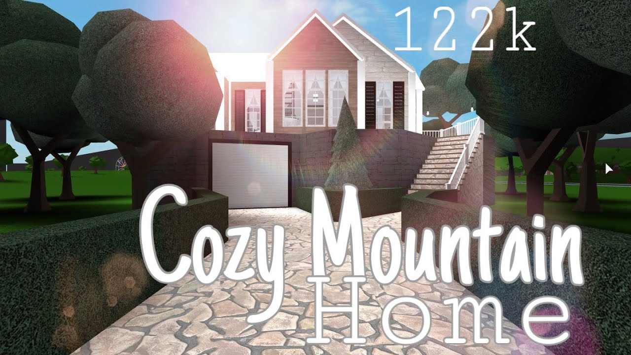 Roblox Bloxburg Cozy Mountain Home 122k Bloxburg House Youtube - roblox bloxburg aesthetic mountain home