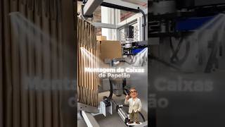 Já viu como acontece a montagem automática de caixas de papelão? #shorts