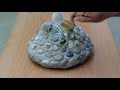 How to make flower pot stone.#howtomake  #craft #stone #flowerpot#diy