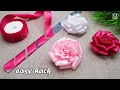 Amazing👌Ribbon Flower trick🤩 |easy rose making with Scale | Satin ribbon flower easy hack