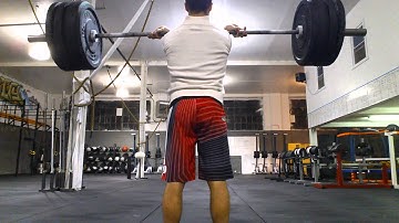 12-27-13 Front rack walking lunges @ 185 lbs