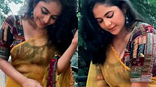 Srinda In Yellow Saree