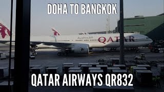 Doha to Bangkok Full Flight ✈ Qatar Airways Economy Class ✈  Qatar Airport DOH✈