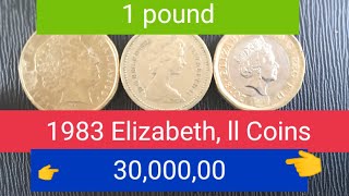 30 000 00 KUNG MERON KANG 1983 ELIZABETH II OLD COIN pls watch