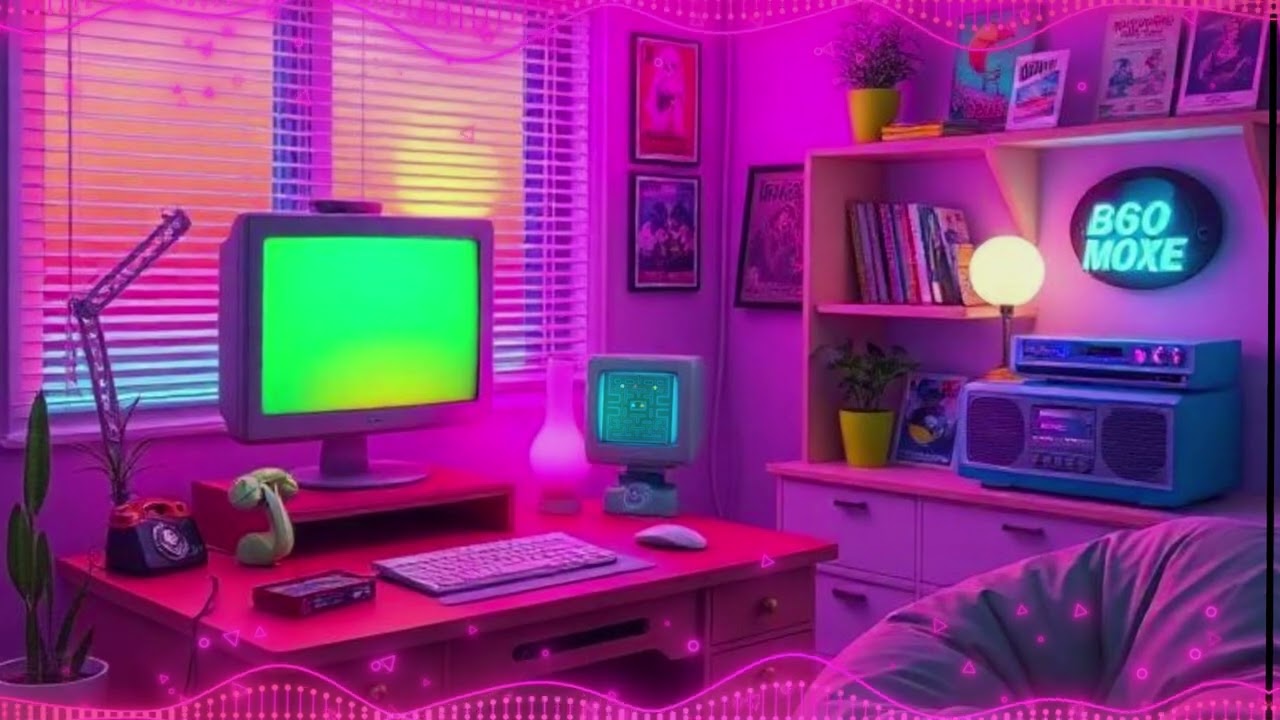 Neon Memories – Lofi Synthwave [Chill 80s/90s Vibe] | Nostalgic Chillout for Study & Relax