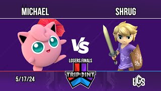 Tripoint Smash 236 - Losers Finals - Michael(Jigglypuff) Vs. Shrug(Toon Link)