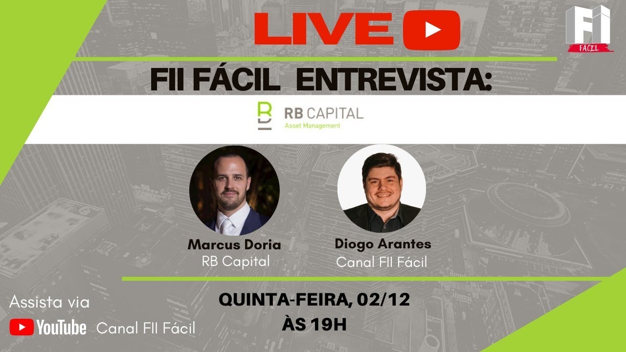 Fundos Imobiliários: LIVE com Marcus Doria - RB Capital - RBIR11