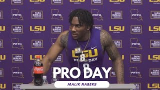 Malik Nabers LSU Pro Day Media Availability (March 27, 2024)