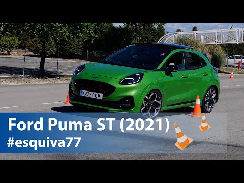 Ford Puma ST (2021) - Maniobra de esquiva (moose test) y eslalon | km77.com