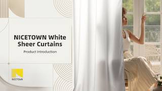 NICETOWN White Sheer Curtains