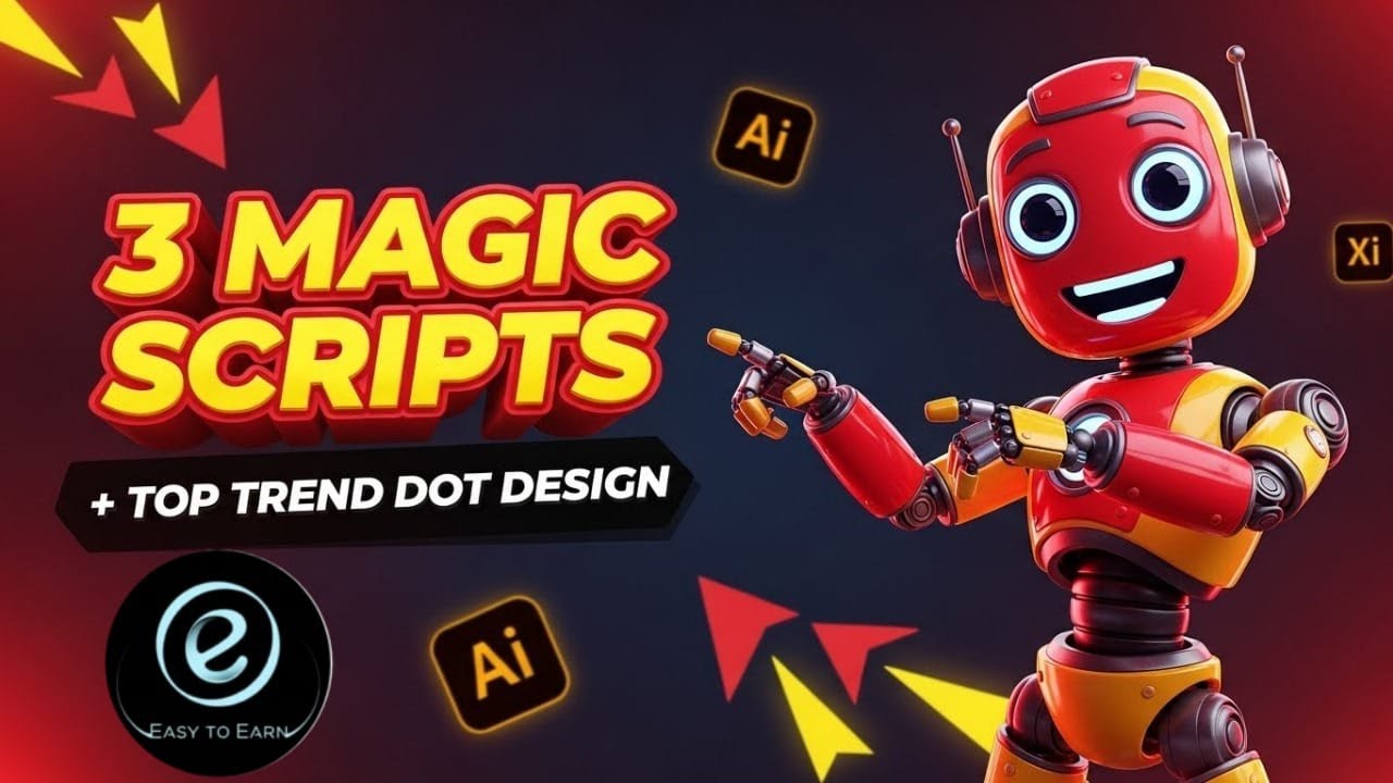 One Click Scripts Dot Design in 1 Click | 3 Magic Scripts for Fast Selling Designs - YouTube
