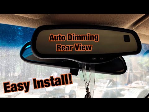 How to Add Auto Dimming Ambient Temp Rear View Mirror SIlverado (And How To Fix No Display)