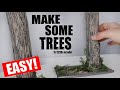 TUTORIAL: Make Some Miniature TREES For Diorama & Toy Photography. CHEAP & FUN! Papier Mache Style.