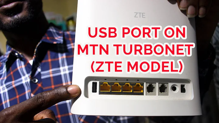 MTN TURBONET ZTE MODEL | USB PORT ON MTN TURBONET ZTE 4G WIRELESS ROUTER MODEL MF286C