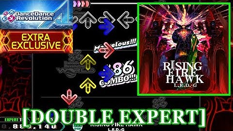 【DDR A】 RISING FIRE HAWK / L.E.D.-G [DOUBLE EXPERT] 譜面確認+Clap