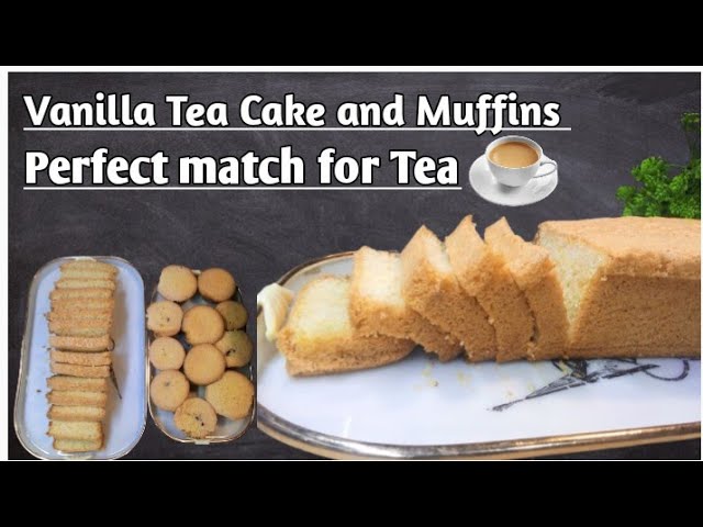 Recipe orange tea cake with candied fruits and ice cream