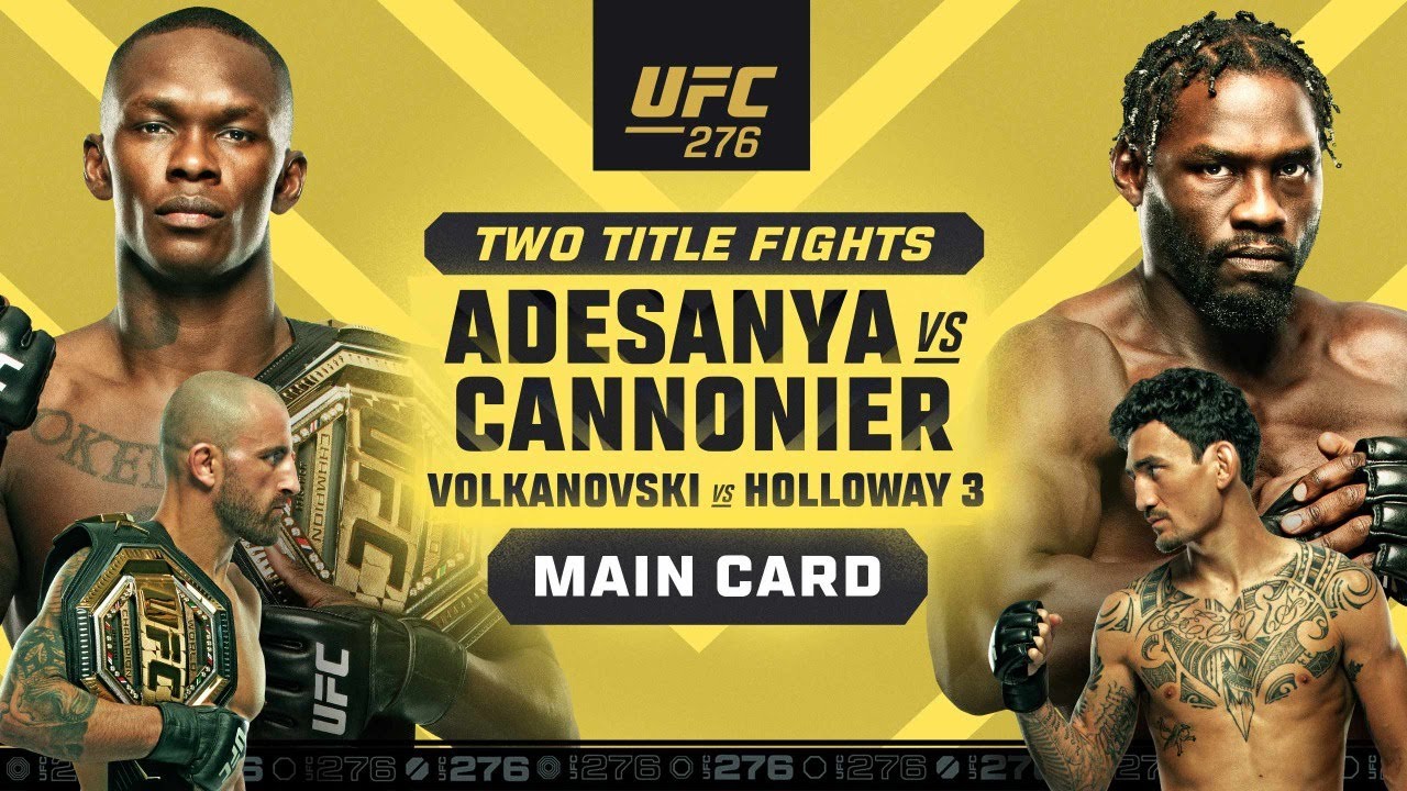 UFC 276 LIVE ADESANYA VS CANNONIER LIVESTREAM and FULL FIGHT COMPANION