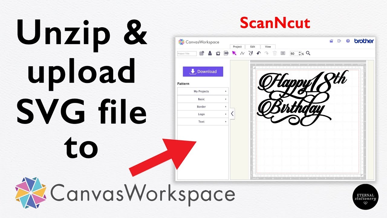 Download Scanncut How To Unzip And Import An Svg File To Canvas Workspace Youtube PSD Mockup Templates