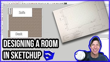 EASY ROOM LAYOUTS in SketchUp – Part 1 – Layout Diagrams - SketchUp Interior Design Tutorial
