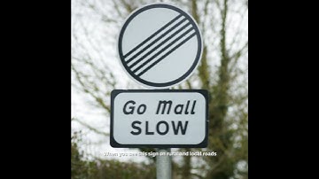 Rural Speed Limits Sign - 1:1
